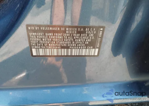 2019 Volkswagen Jetta 1.4T S из США, поврежденный, VIN 3VWN57BU7KM206445